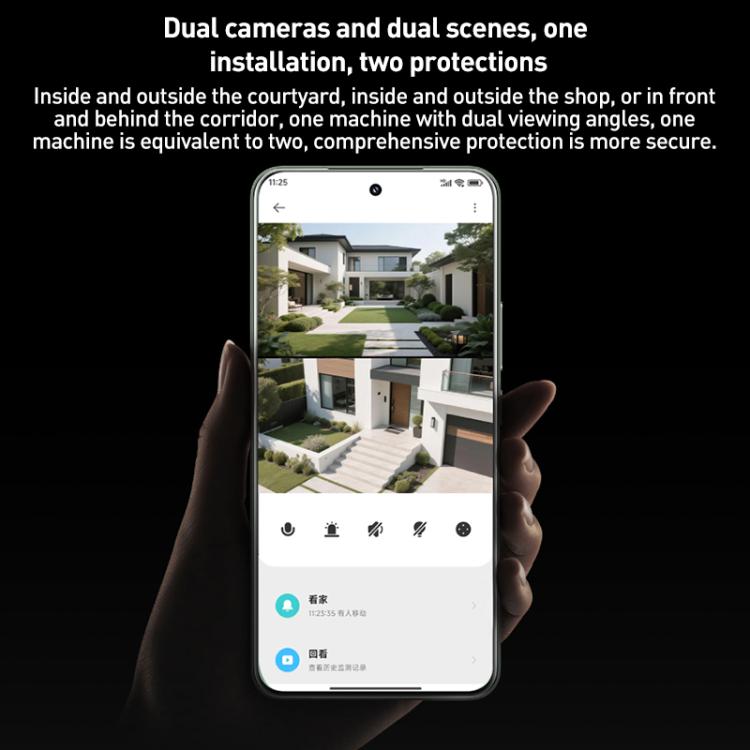 Original Xiaomi Outdoor Camera 4 MJSXJ10HL Dual 5MP 3K Ultra HD IP66 Waterproof