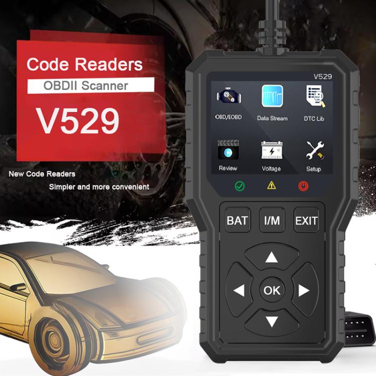 FOXSUR V529 OBD2 Car Engine Fault Code Reader Diagnostic Instrument