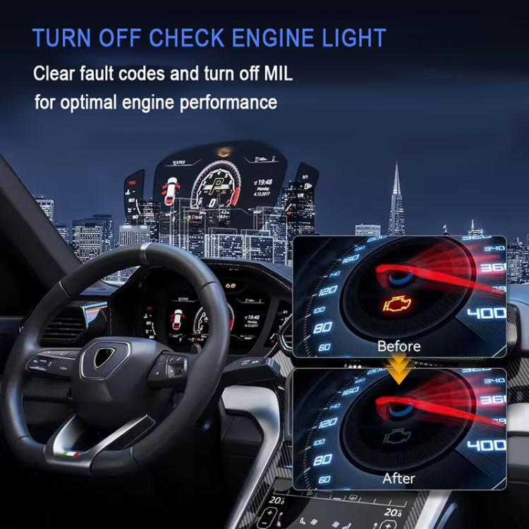 FOXSUR V529 OBD2 Car Engine Fault Code Reader Diagnostic Instrument