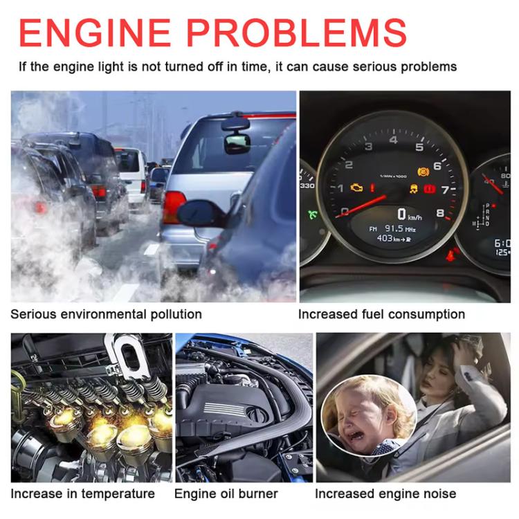 FOXSUR V529 OBD2 Car Engine Fault Code Reader Diagnostic Instrument