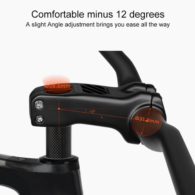 TOSEEK K01 Road Mountain Bike Carbon Fiber Handlebar Riser Faucet