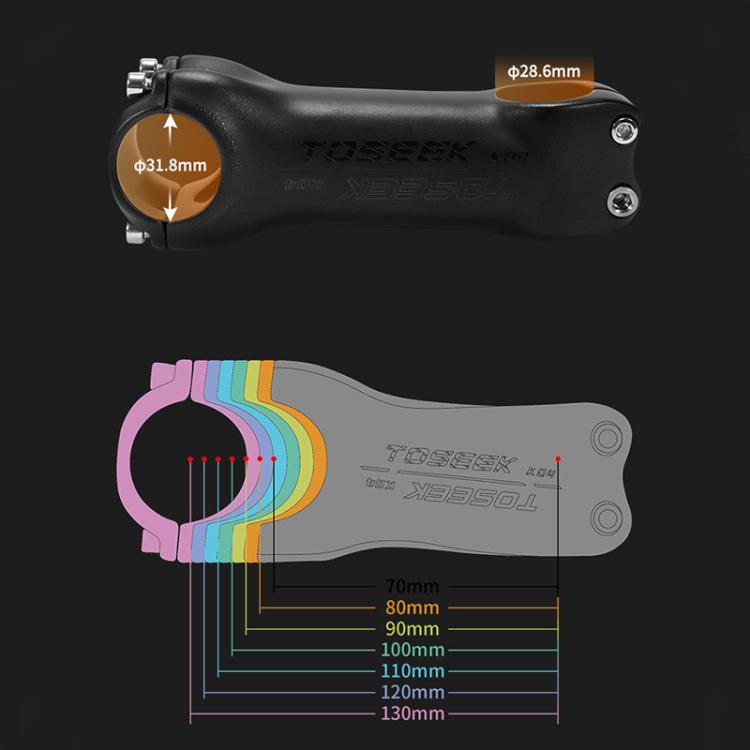 TOSEEK K04 Full Carbon Fiber Brazing Road Mountain Bike Handlebar Riser Faucet