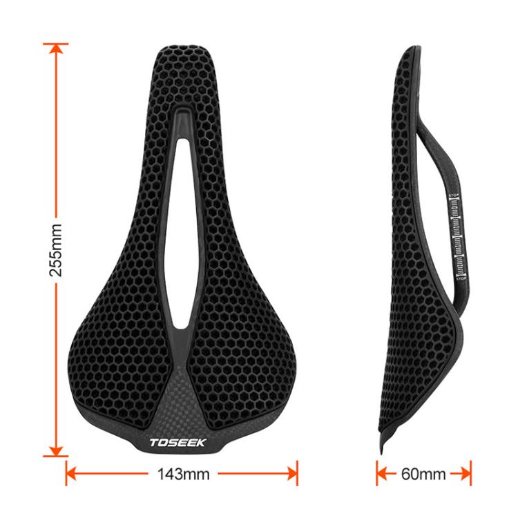 TOSEEK P300 Carbon Fiber 3D Printed Road Mountain Bike Seat