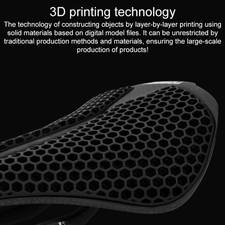 TOSEEK P300 Carbon Fiber 3D Printed Road Mountain Bike Seat