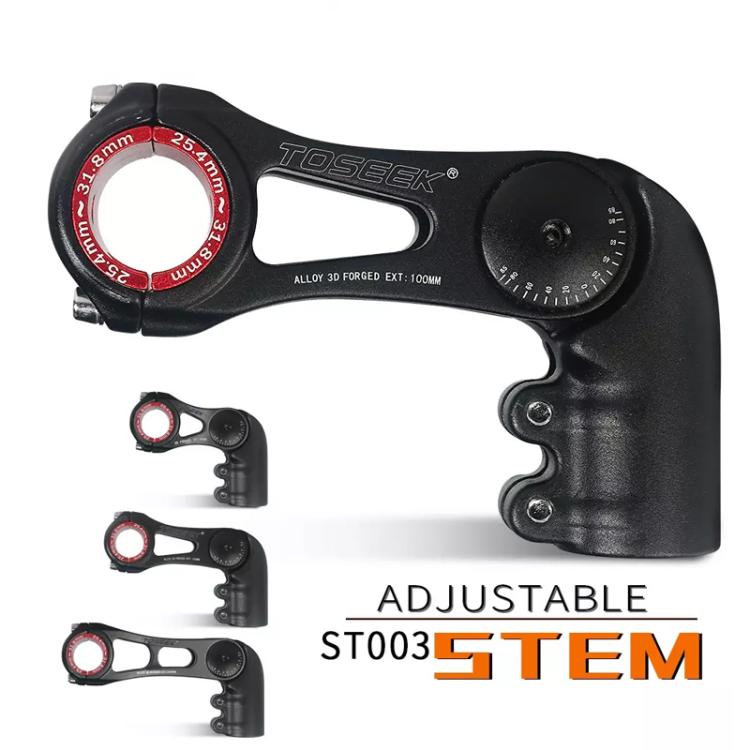 TOSEEK ST003 Aluminum Alloy Adjustable Angle Mountain Bike Stem
