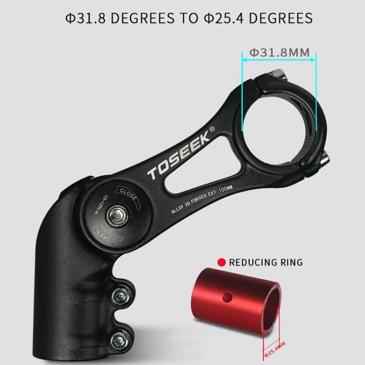 TOSEEK ST003 Aluminum Alloy Adjustable Angle Mountain Bike Stem