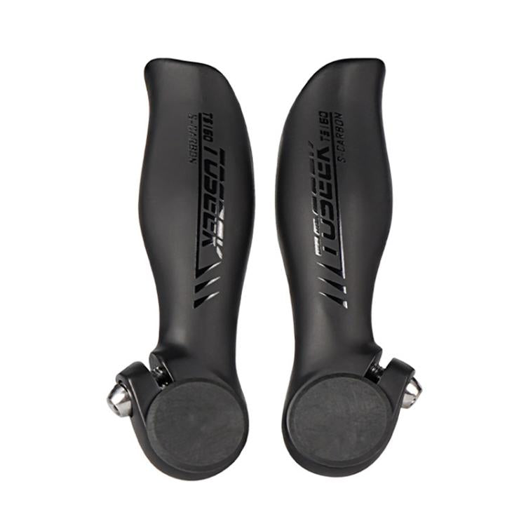 TOSEEK 1Pair Carbon Fiber Mountain Bike Rest Horn Handlebar