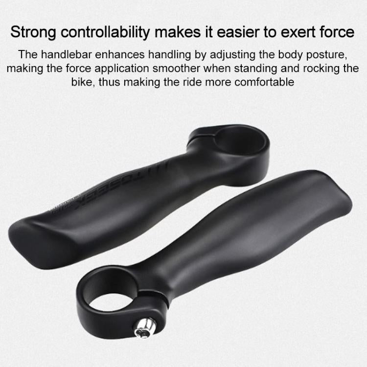 TOSEEK 1Pair Carbon Fiber Mountain Bike Rest Horn Handlebar