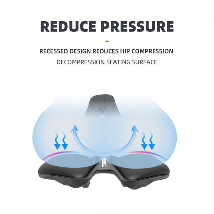 TOSEEK TS101 Road Mountain Bike Leather Saddle