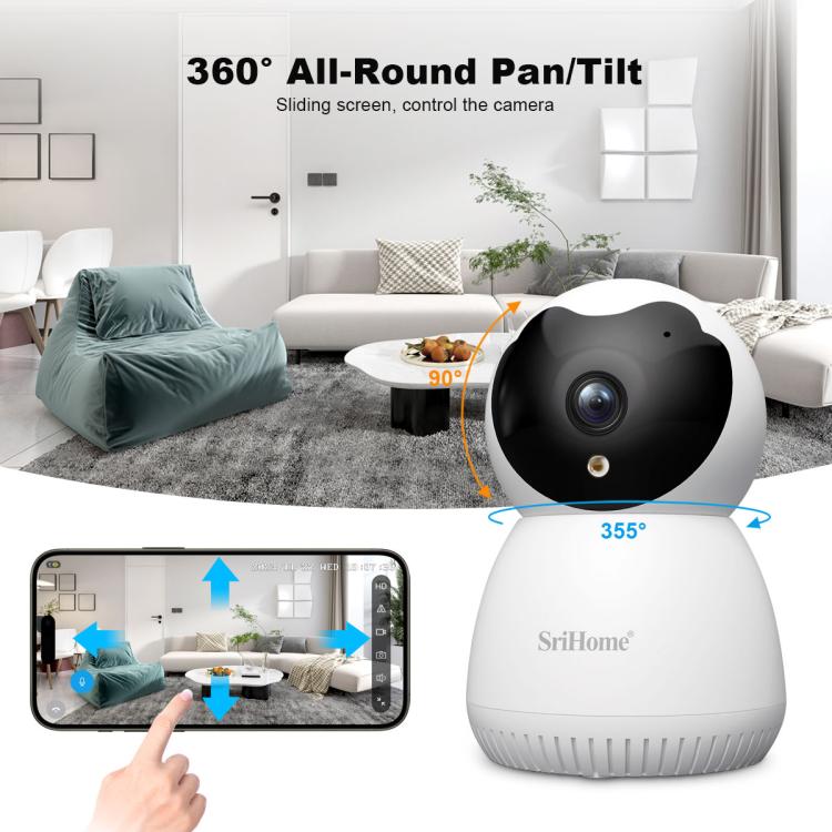 SriHome SH036 500W Pixel AI Smart HD Camera Supports Human Tracking