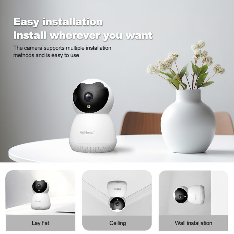 SriHome SH036 500W Pixel AI Smart HD Camera Supports Human Tracking