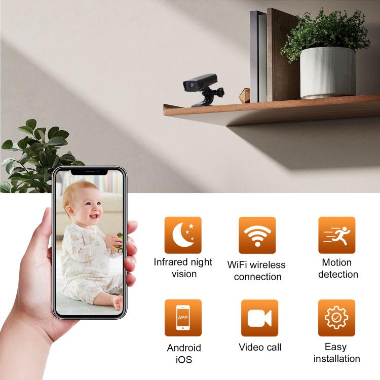 TN-6 Multifunctional HD WIFI Mini Camera Video Recorder