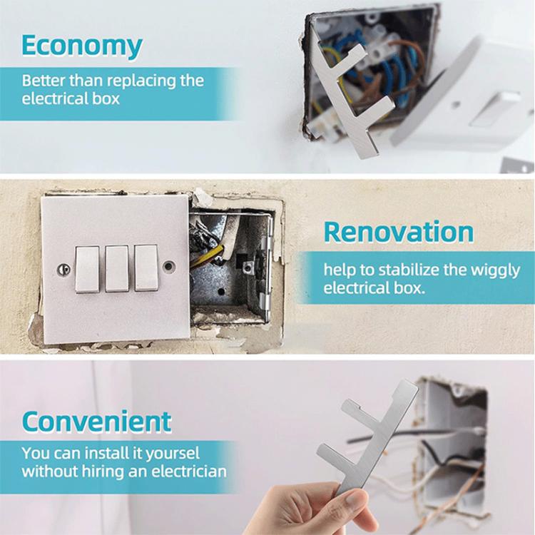 10pcs/Pack Switch Box Bracket Electrical Box F Clamp Loose Power Socket Repairer