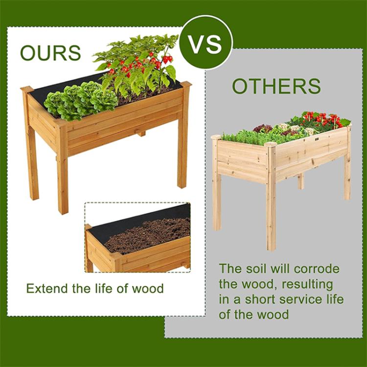 Outdoor Raised Bed Planting Liners Plant Grommet Non Woven Fabric Liners