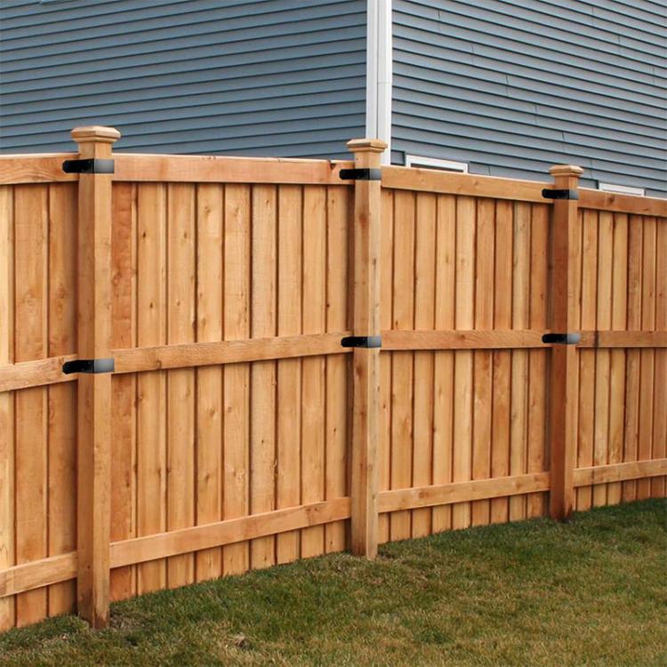 4pcs/Pack Heavy Duty Fence Post Metal Bracket Deck Post U-Shaped Fixing Bracket