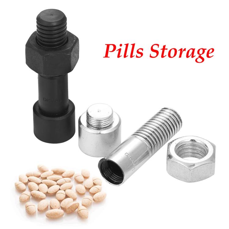 Simulation Spare Tire Screw Capsule Medicine Storage Tank Pill Storage Organizer