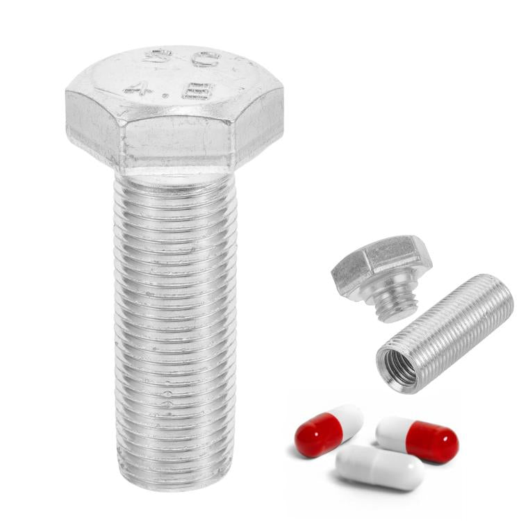 Portable Hexagonal Screw Medicine Storage Tank Pill Storage Box