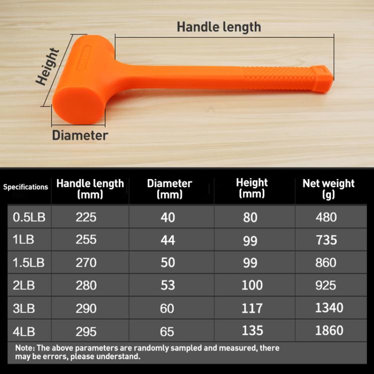 Multifunctional Non-elastic Rubber Installation Hammer
