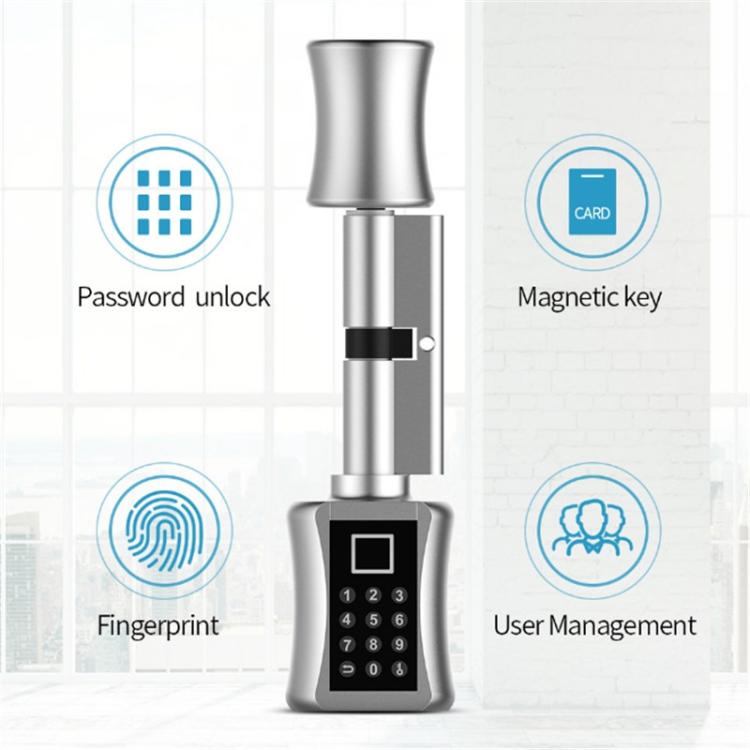 Office Home Fingerprint Password Smart Lock Cylinder
