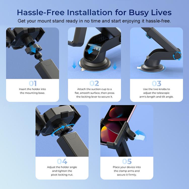 OUKITEL 360 Degree Rotating Adjustable Bicycle Phone Mount Holder