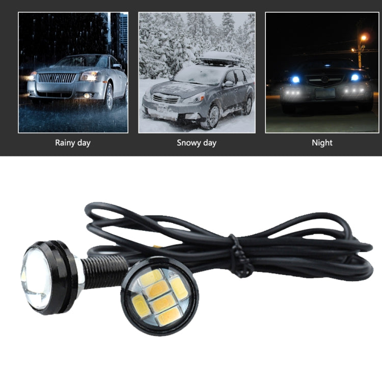 10 PCS 23mm 6LEDs SMD-5730 DC9-80V Motorcycle Eagle Eye Light