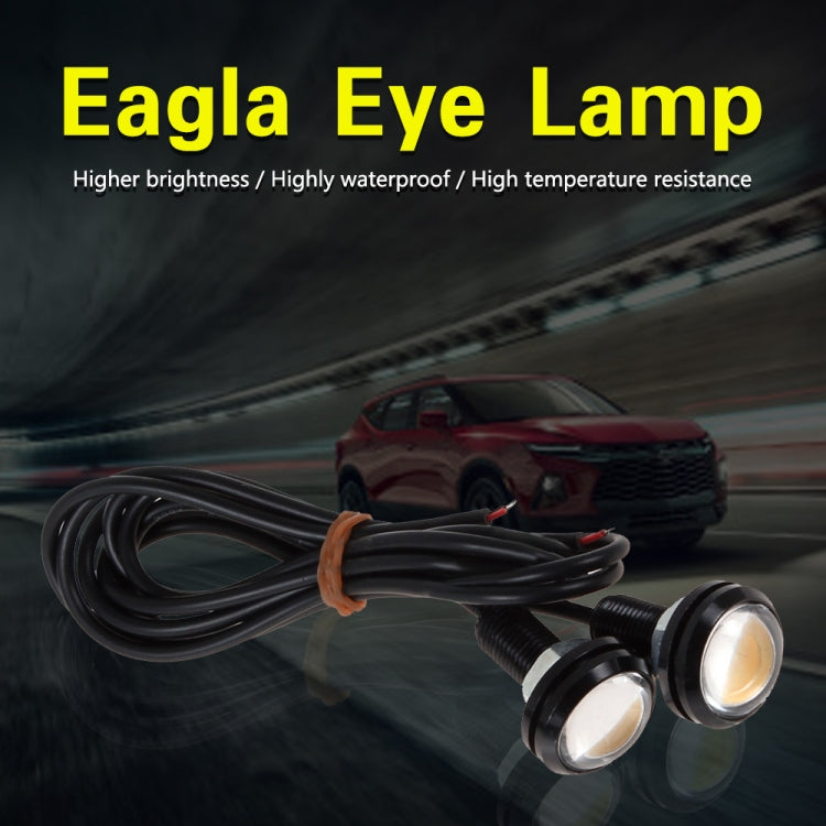 10 PCS 18mm 1.5W DC9-80V Motorcycle Eagle Eye Light Double Lens