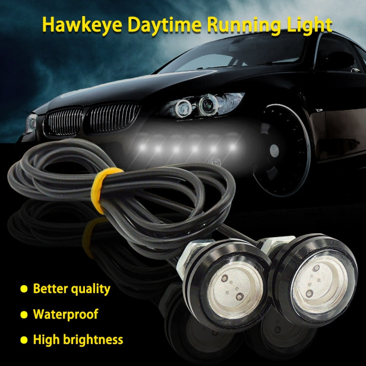 10 PCS 23mm 1.5W DC9-80V Motorcycle Eagle Eye Light Double Lens