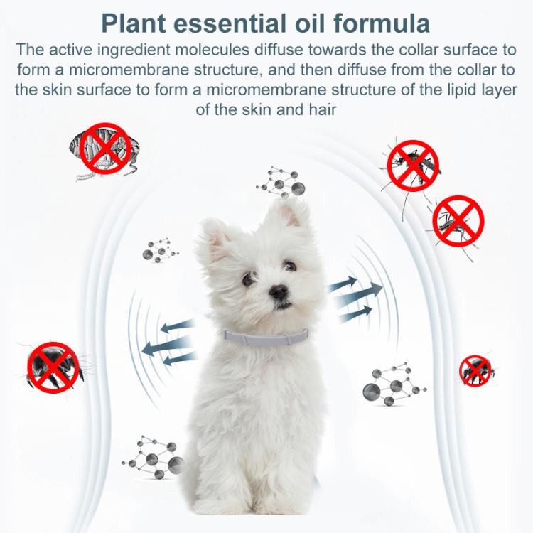 Pet Deworming Calming Collar Fleas Ticks Removing, Aluminum Box Packing