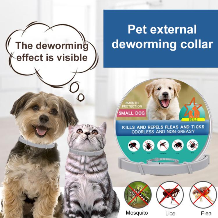 Pet Deworming Calming Collar Fleas Ticks Removing, Aluminum Box Packing