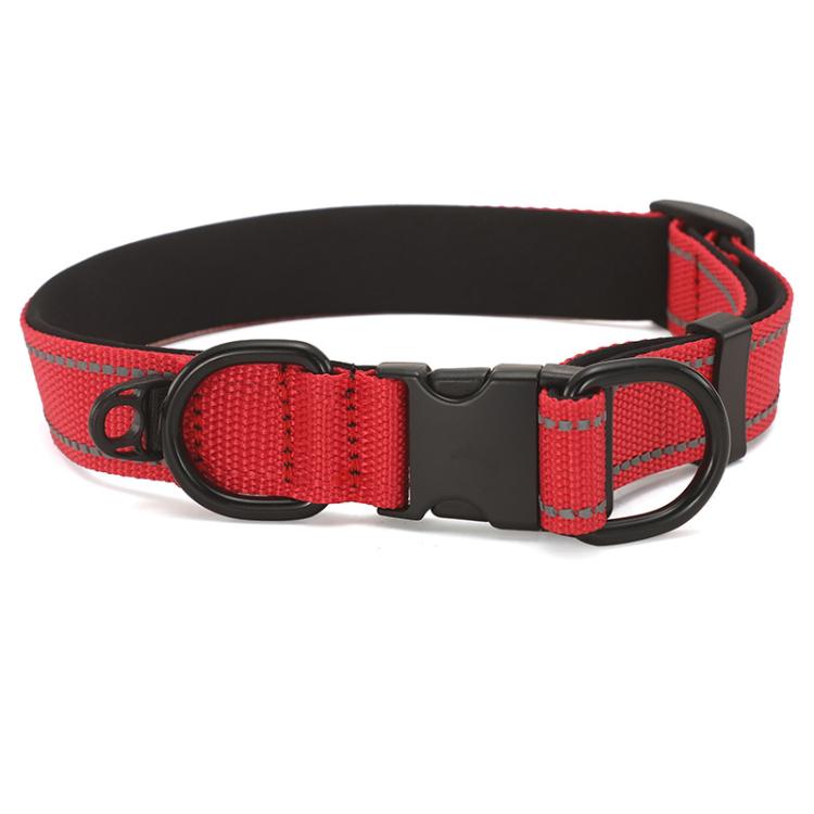 Pet Reflective Collar Waterproof Cloth Black Buckle
