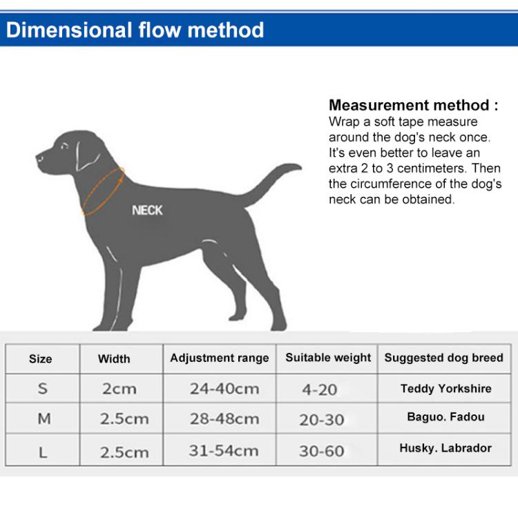 Pet Reflective Collar Waterproof Cloth Black Buckle