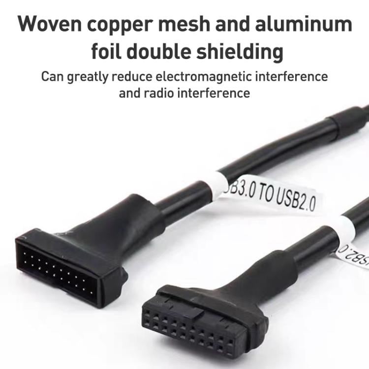 2pcs Computer Motherboard USB3.0 Adapter Cable