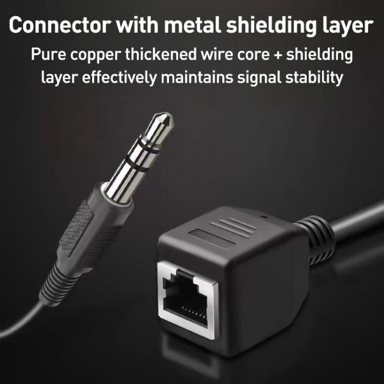 3.5mm Male to RJ45 Female Network Port Touch Screen Adapter Cable for Thunderstone