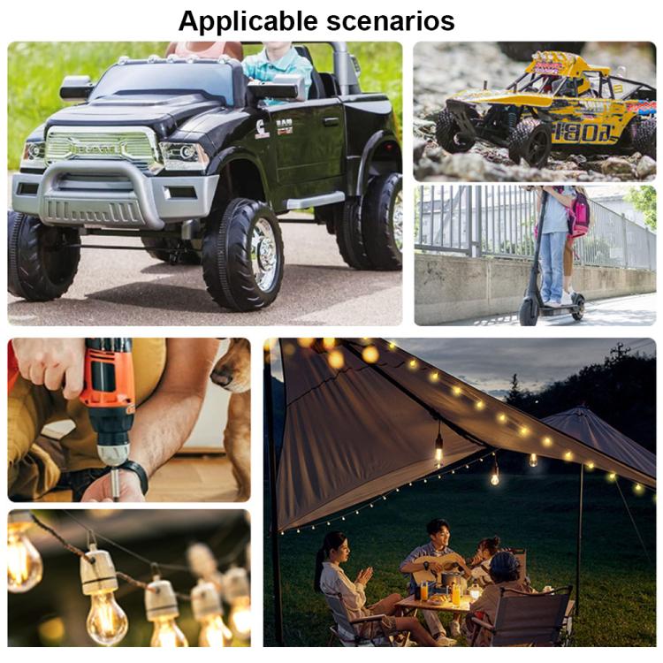 For Milwaukee 18V Lithium Battery DIY With Cable Adapter External Power Adapter Connector