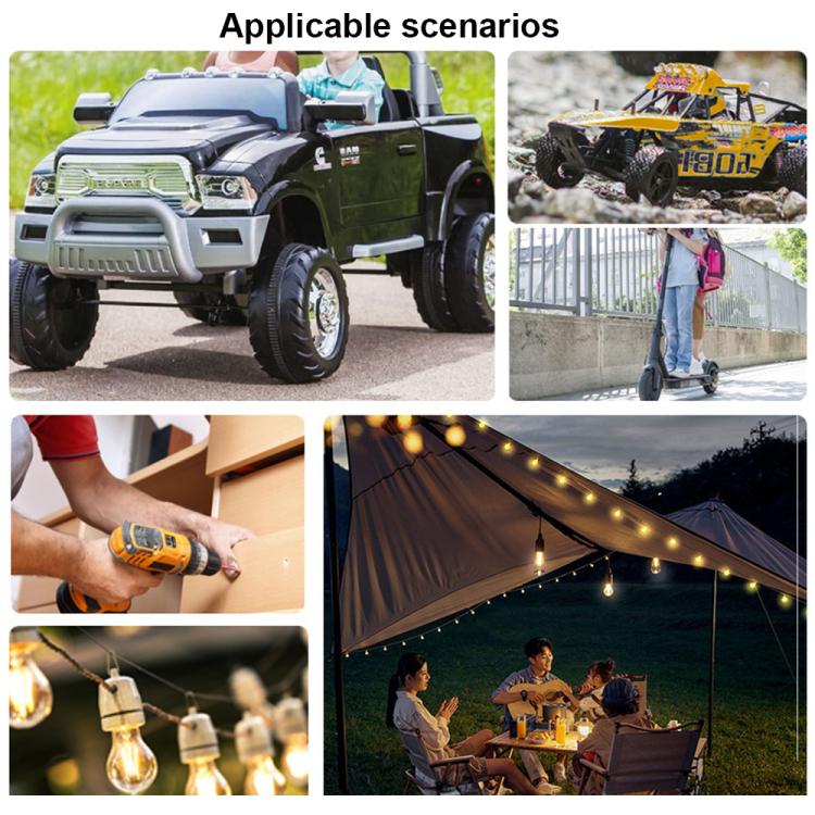 For DeWALT DCB Series 18V / 20V Lithium Battery DIY With Cable Adapter External Power Adapter Connector