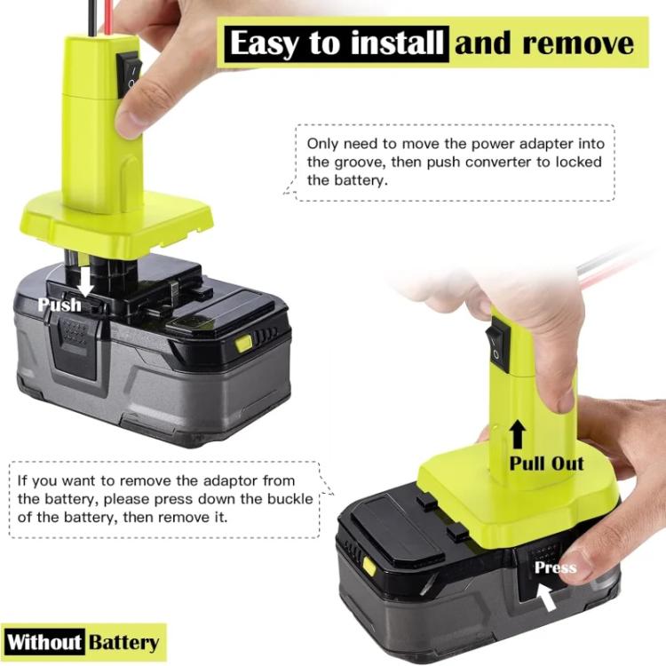Power Wheel Battery DIY Adapter for RYOBI 18V Battery 12 AWG Wire Converter Kit
