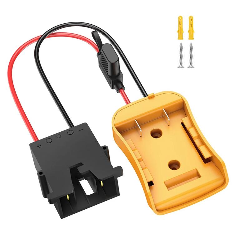 For DeWalt DCB Series 18V / 20V Lithium Battery Adapter with UPS Harness Connector