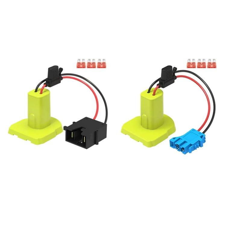 For RYOBI 18V Lithium Battery Adapter Converter with UPS Harness Connector