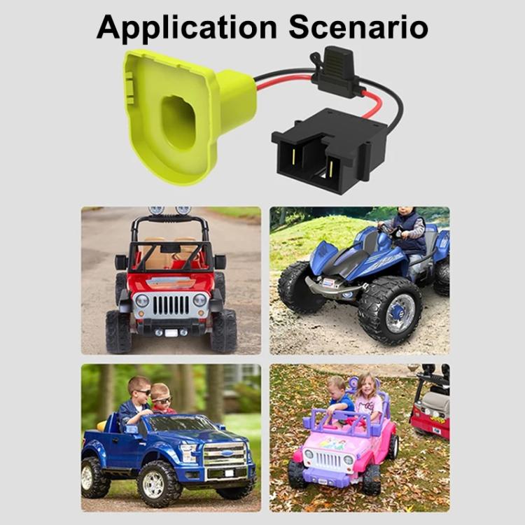 For RYOBI 18V Lithium Battery Adapter Converter with UPS Harness Connector