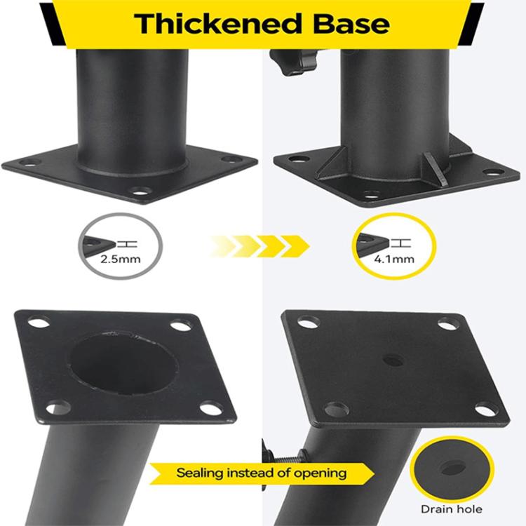 Patio Umbrella Stand Set Heavy Umbrella Metal Mounting Base