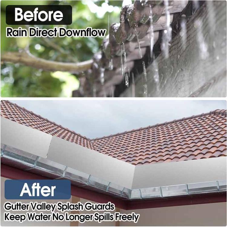 2pcs / Set Gutter Splash Guard for House Roof Rainwater Diverter
