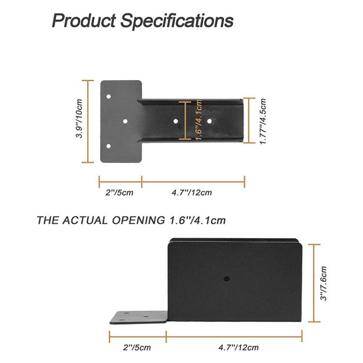 4pcs / Set Heavy-duty Pergola Upper Support Bracket Building Frame Connection Fixer