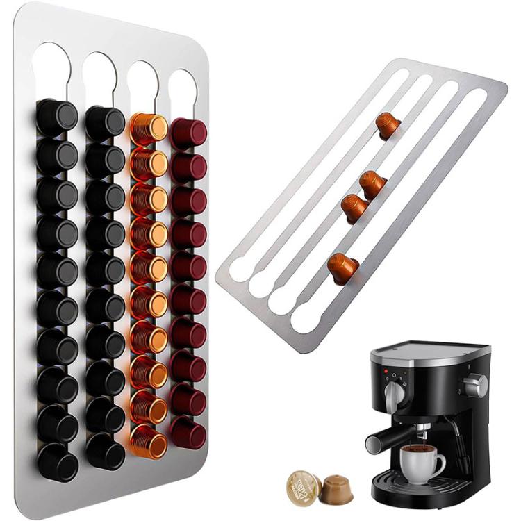 Coffee Capsule Holder For Hotel Kitchen Restaurant Wall-mounted Storage Rack