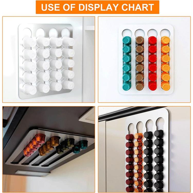 Coffee Capsule Holder For Hotel Kitchen Restaurant Wall-mounted Storage Rack