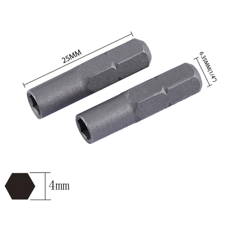 2pcs/Pack Screwdriver Drill Adapter Hexagonal Handle Screwdriver Tool Conversion Connector