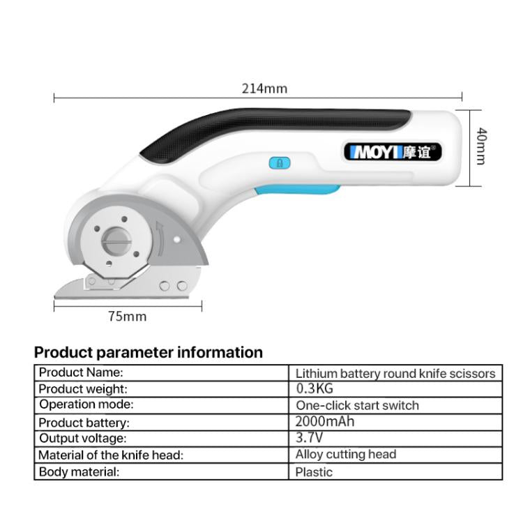 MOYI Portable Household Type-C Rechargeable Electric Scissors