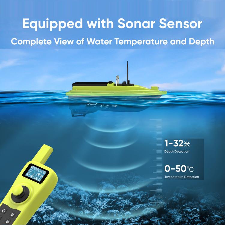 D36B Smart Remote Control Fishing Bait Boat Support Sonar Sensor & GPS