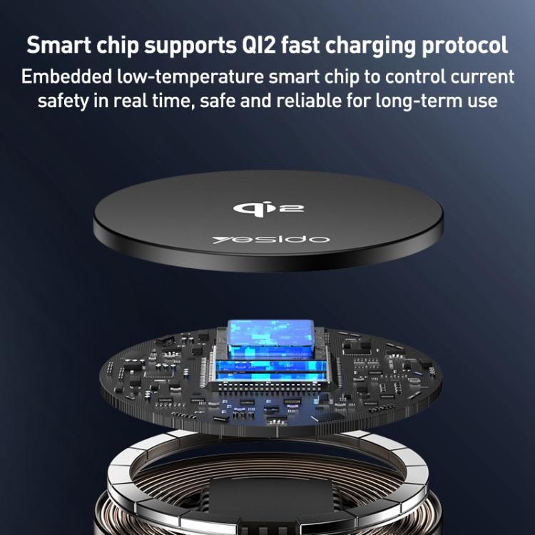 Yesido DS30 2 in 1 15W Wireless Charging Car Desktop Stand