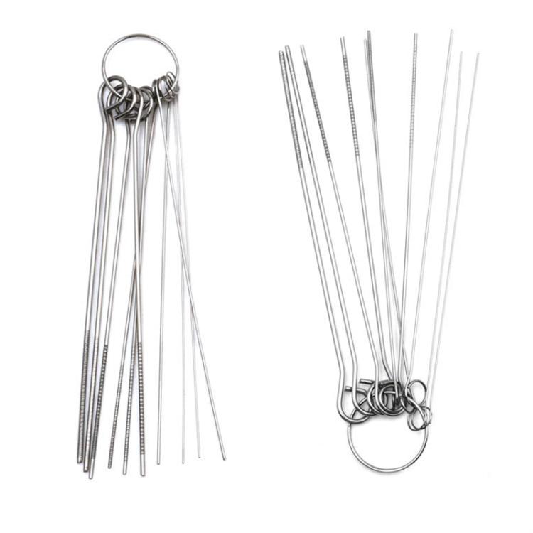 10 Set Welding High Density Stainless Steel Through Needle