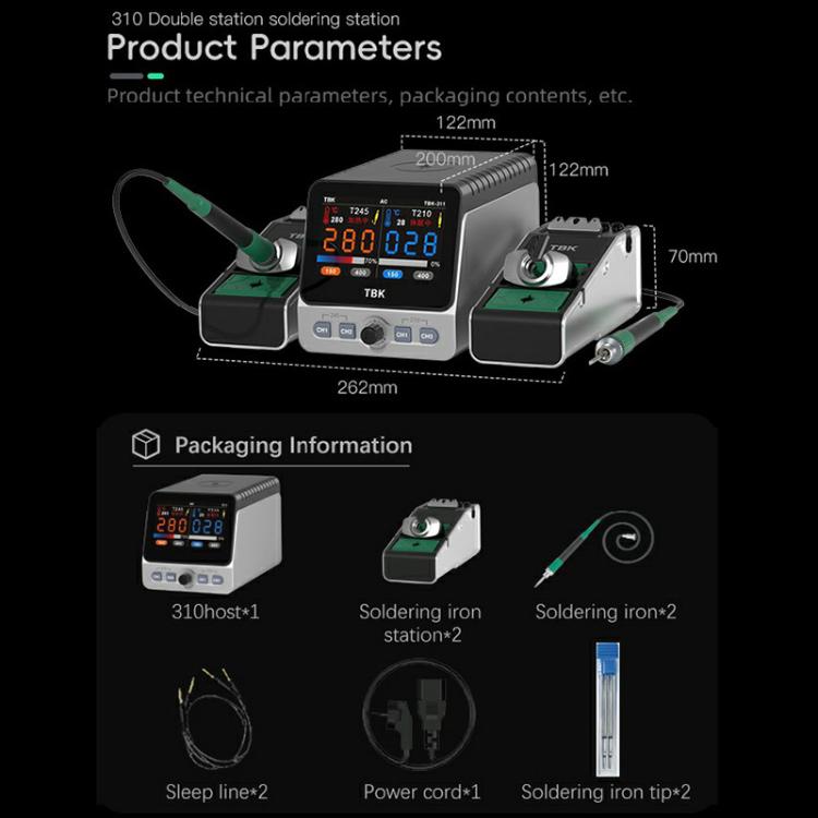 TBK 310 Intelligent Double-station Soldering Station